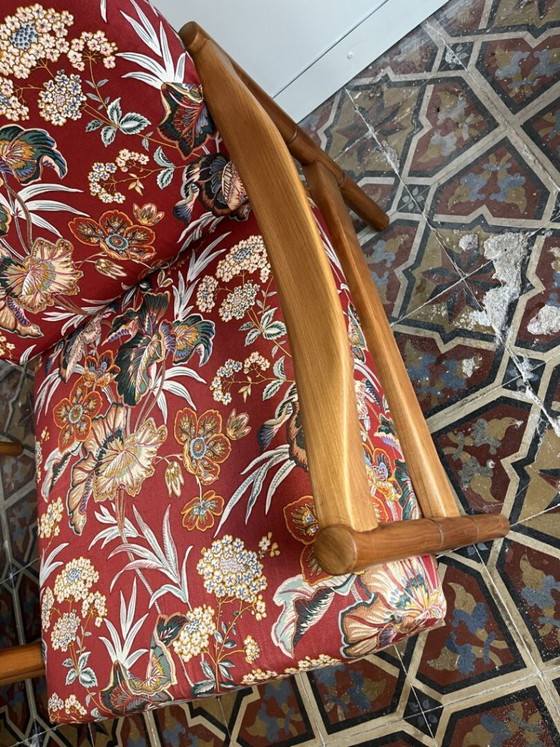 Image 1 of Scandinavische Fauteuil, Botanische Print