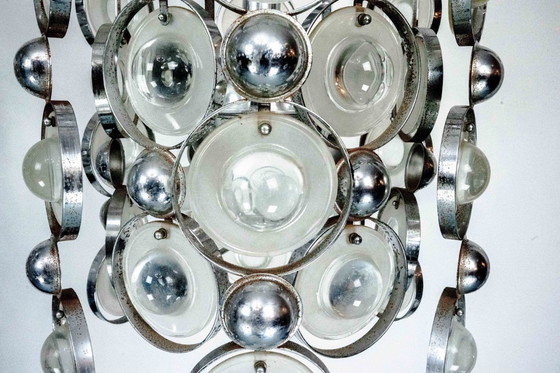 Image 1 of Pair of Pendant Lights by Oscar Torlasco, Italy, 1970s