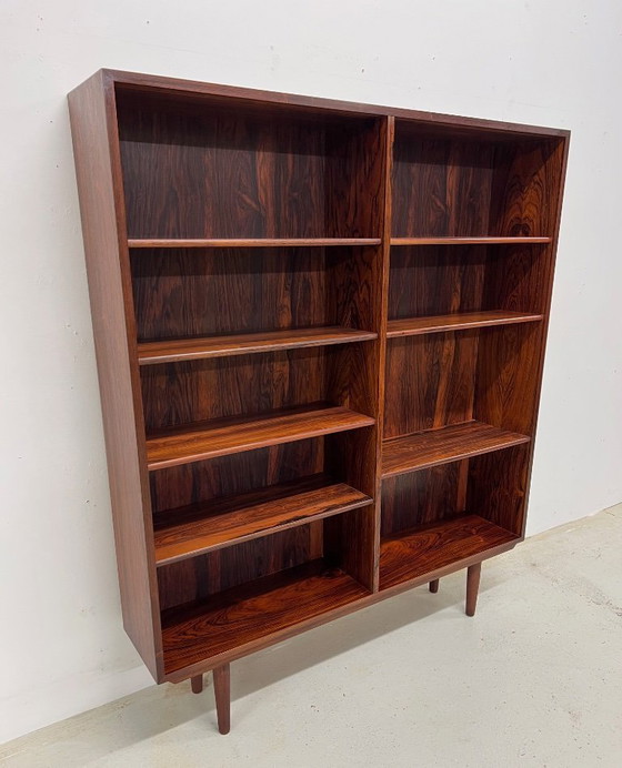 Image 1 of Boekenkast model 6 van palissanderhout, vervaardigd door Omann Jun Mobelfabrik, jaren 1960.