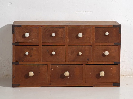 Antique Japanese chest of drawers - Showa Period (c. ) #103 – Ceramic (photo 38 of 40)