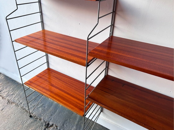 Image 1 of 1960s Mid-Century modern Ladderax shelving system  by Robert Heal for Staples