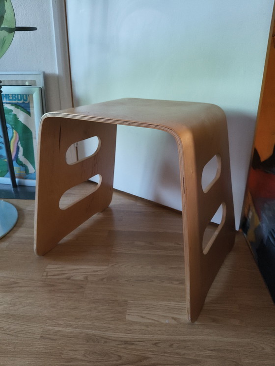 Image 1 of Tabouret/table d'appoint Benjamin en contreplaqué, design vintage, Lisa Norinder, Ikea