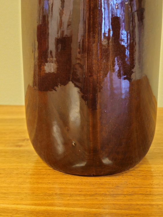 Image 1 of Vintage West Germany Vaas Vaasje Bruin