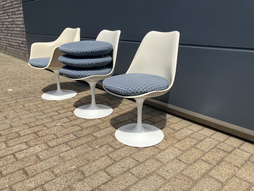 3 Original Knoll Tulip-Stühle von Eero Saarinen