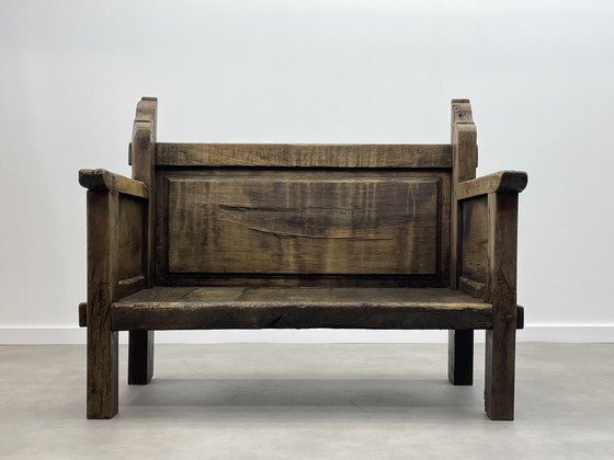 Image 1 of Divano spagnolo antico del XIX secolo