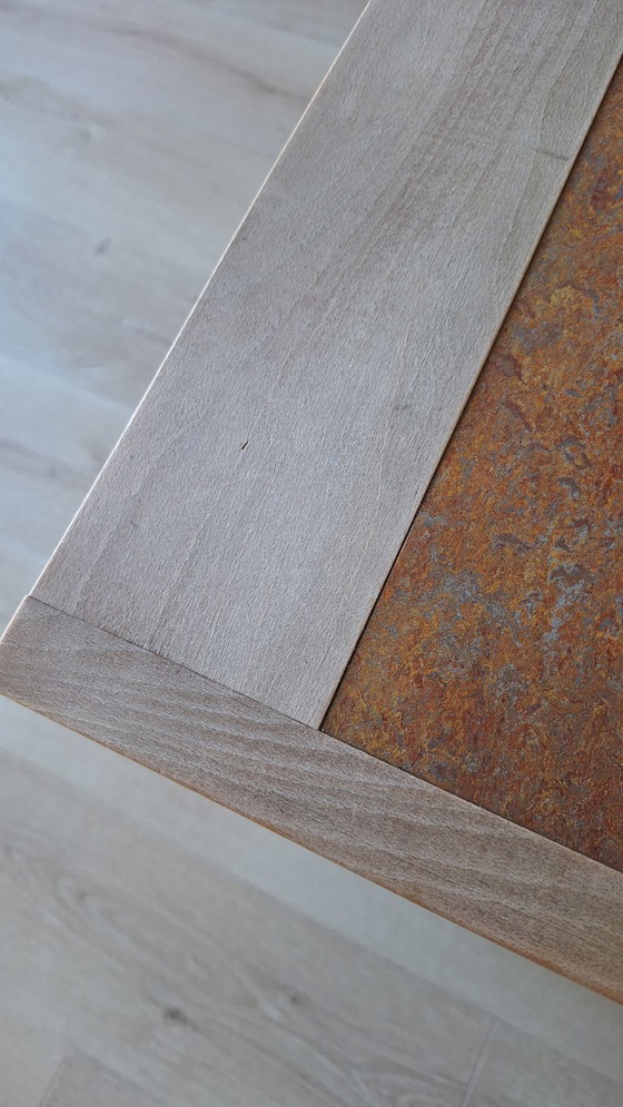 Image 1 of Dining table, Richard Hutten, 1.60x85 wood with marmoleum
