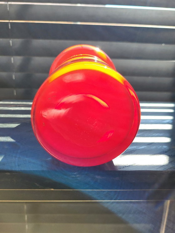 Image 1 of Jarrón de vidrio escandinavo con aro Per Lütken para Holmegaard, Dinamarca, 1950