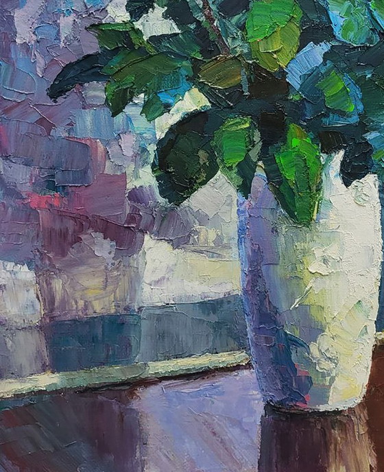Original Oil Painting Still Life Flowers Bouquet Roses – Paintings & Drawings, Canvas (photo 6 of 7)