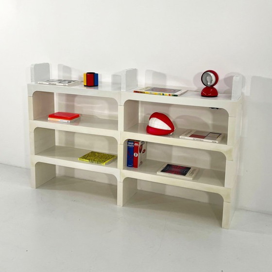 Image 1 of Weißes modulares Regal von Olaf Von Bohr für Kartell, 1970er Jahre