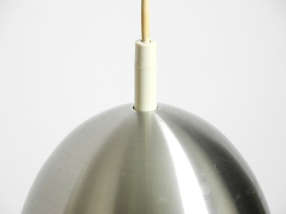Image 1 of Magnifique petite lampe suspendue Space Age originale des années 1960 par Doria en aluminium et métal