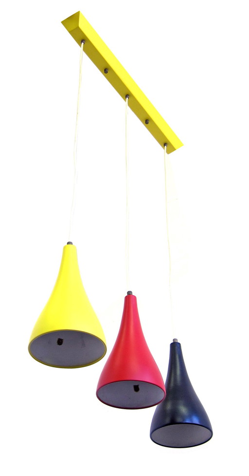 Louis Kalff – Ciondolo vintage Philips giallo, rosso e nero