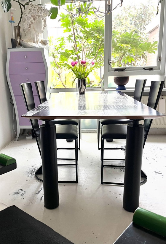 Image 1 of Tavolo da pranzo di design postmoderno di De Rosso, Italia