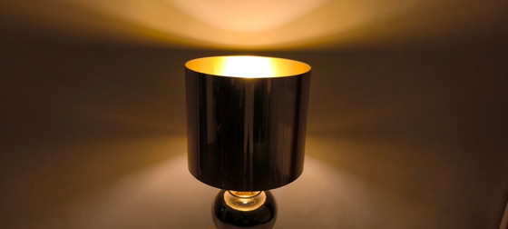 Image 1 of 💎 ✨ Magnifique grande lampe italienne 1960 céramique / or — Esprit Bitossi / Zaccagnini ✨💎