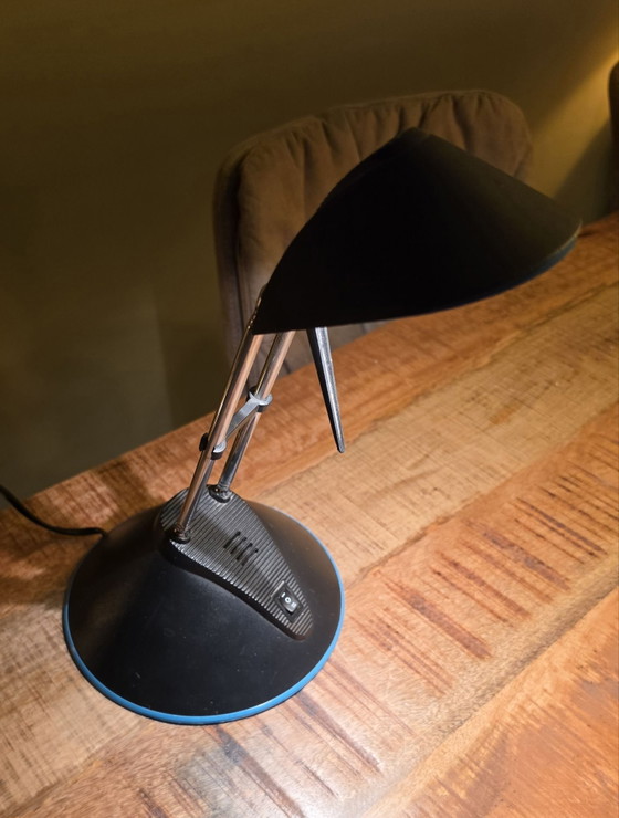 Vintage Massive desk lamp 90s, Metal, Plastic, Black (photo 2 of 15)