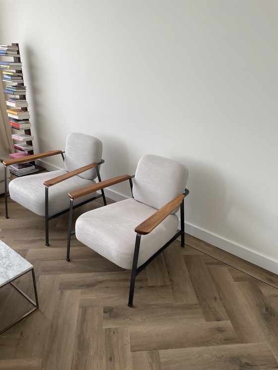 Image 1 of Light Gray Armchairs