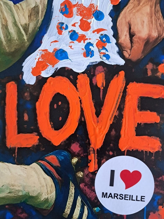 Image 1 of Enzo SAN MARCO - Marseille Baby 2 - Eerbetoon aan Alberto RICARDO - Kunstenaarsdoek