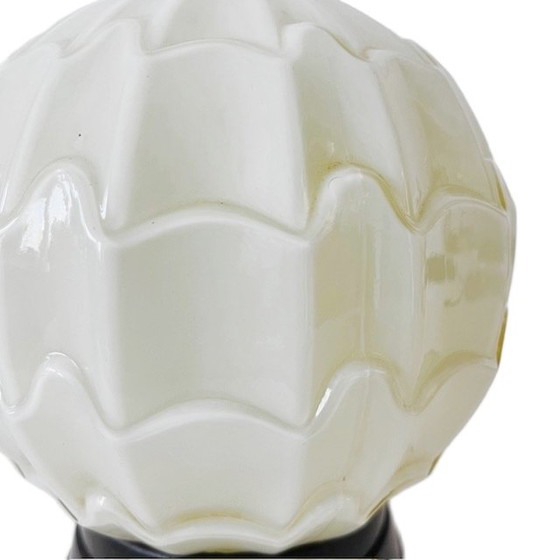 Image 1 of Thabur Art Deco Plafondlamp beige 1930'S plafonnière