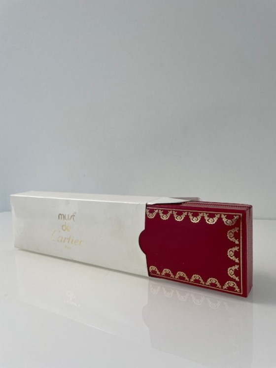 Image 1 of Penna a sfera Cartier Must Santos – Nuova, in platino, completa