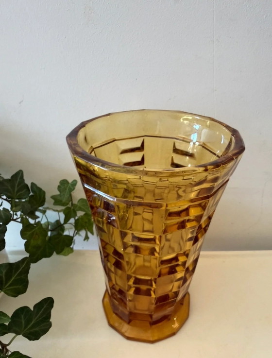 Vaso in vetro ambrato – Vasi, Glass, Geometrisch (photo 3 of 5)