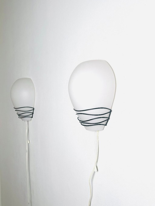 Model NX20 Wall Lamps by Louis Kalff for Philips, The Netherlands, 1950s – wandlampen, Glass (photo 2 of 7)