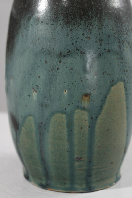 Image 1 of Lucien Arnaud in Saint-Amand en Puisaye - Large vase circa 1920, Carriès school