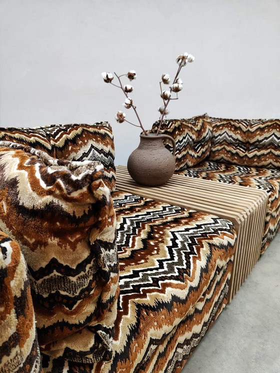 Image 1 of Unieke vintage 2-zitsbank ‘Missoni-stijl’