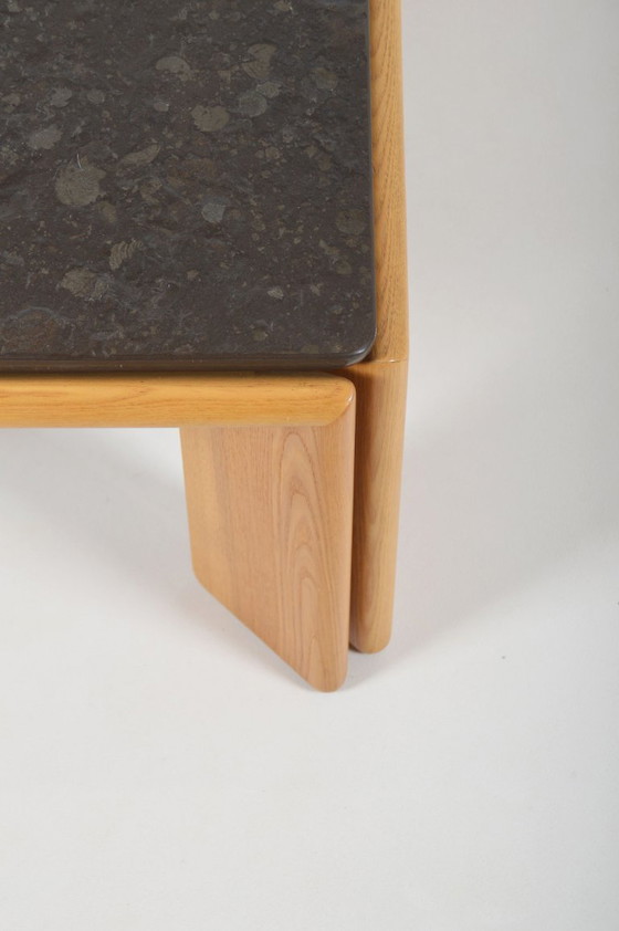 Image 1 of Brutalist coffee table with top in natural stone, 1970s