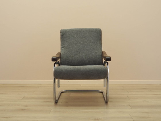 Fauteuil lounge italien avec dossier réglable et accoudoirs en hêtre, années 1970 – Textile, Wood (photo 3 of 20)