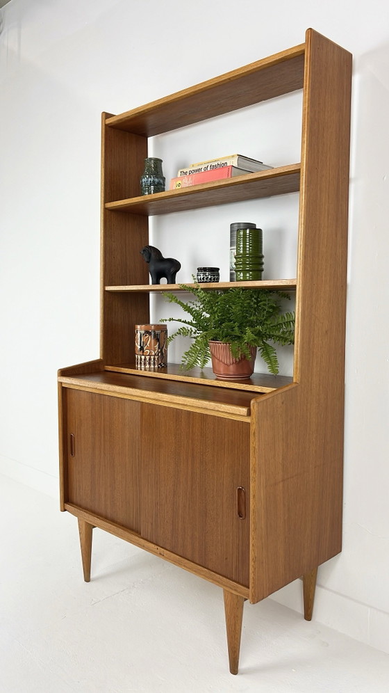 Librerie vintage in impiallacciatura di teak (photo 3 of 11)