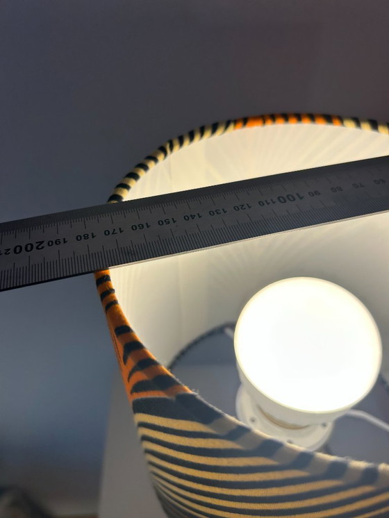 Image 1 of Unique small table lamp upcycled from a vintage IKEA vase | 1970s