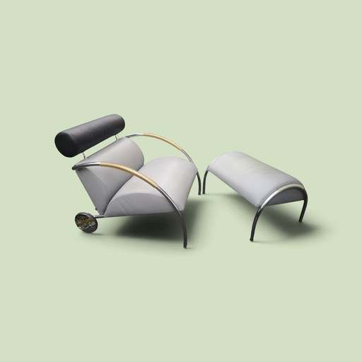 COR „Zyklus“ Fauteuil Lounge & Ottoman – Design Peter Maly (1984)