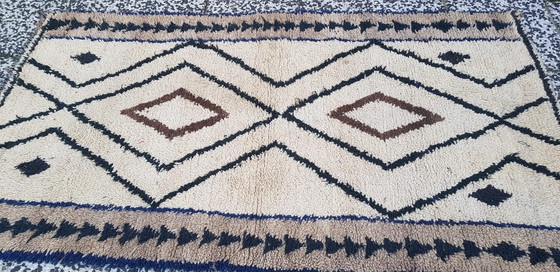 Image 1 of Handgeknoopt Berber kleed wol 195x108cm