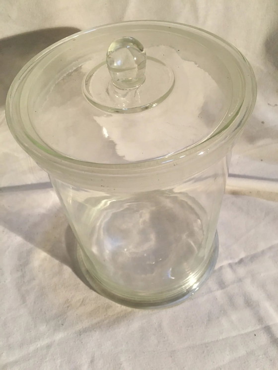 Vaso da confettura in vetro antico – Armadi contenitori, Cristallo, Vintage (photo 2 of 11)