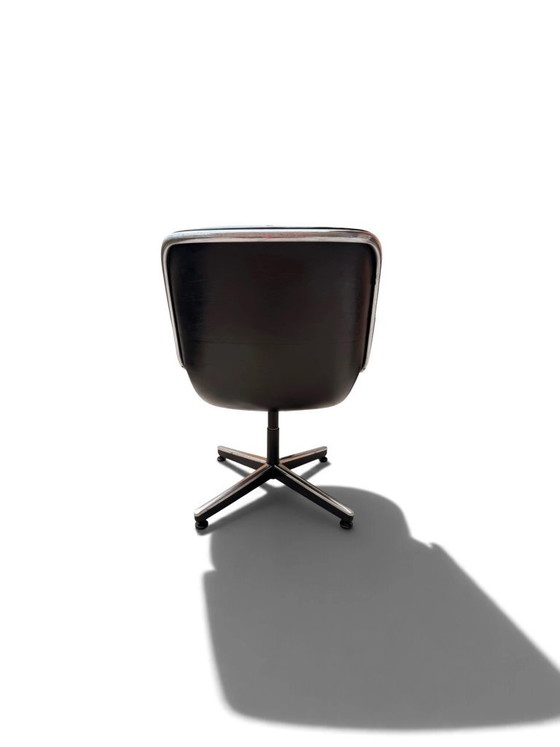 Poltrona da ufficio Executive Charles Pollock, Knoll, pelle nera – Poltrone (photo 5 of 12)