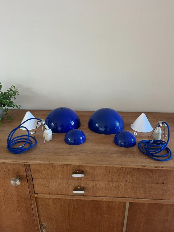 Image 1 of Vaso da fiori vintage Louis Poulsen 2x - Verner Panton - VP1