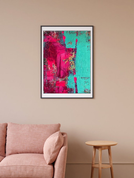 Original Acrylic Painting Abstract Expressionism Insolent Venus – schilderijen tekeningen, Canvas (photo 2 of 7)