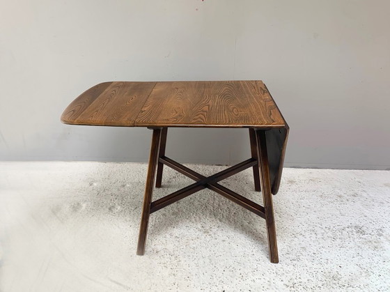 Image 1 of Ercol 1950’s ‘Old Colonial 377” Blue Label Drop Leaf Table