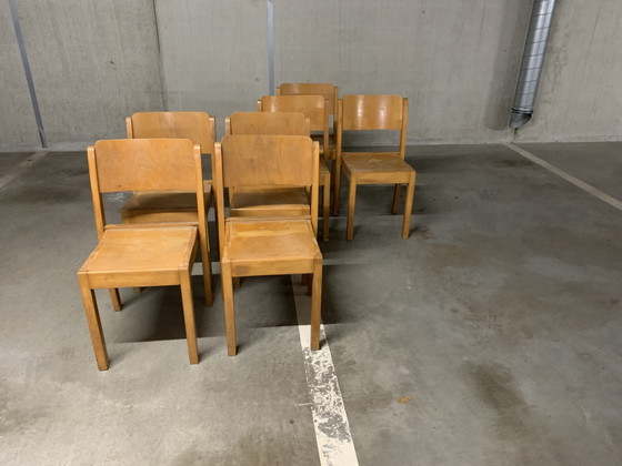 Image 1 of 7 chaises empilables Stako. 1942 - 1966 Denver - Pays-Bas.