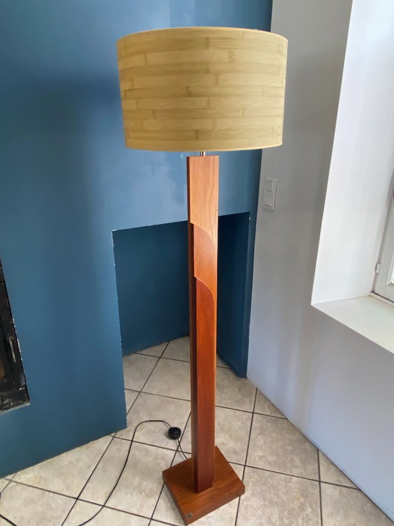 Lampada da terra vintage K-Lighting in teak scandinavo, anni '70 – Lampade da terra, Wood (photo 17 of 19)