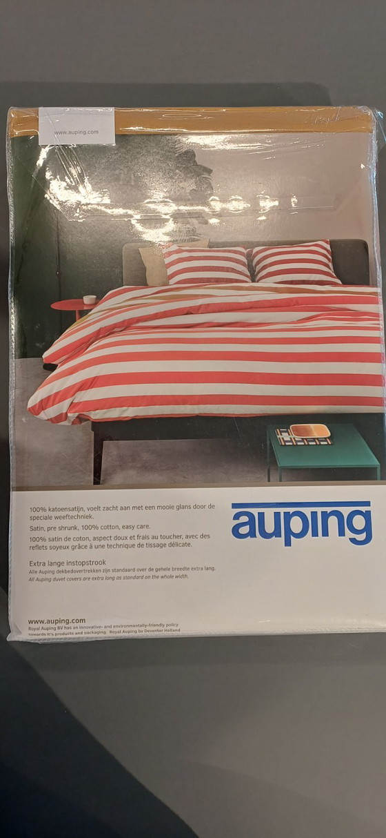 Image 1 of Duvet cover Cotton Satin Pacific Red 240x220cm