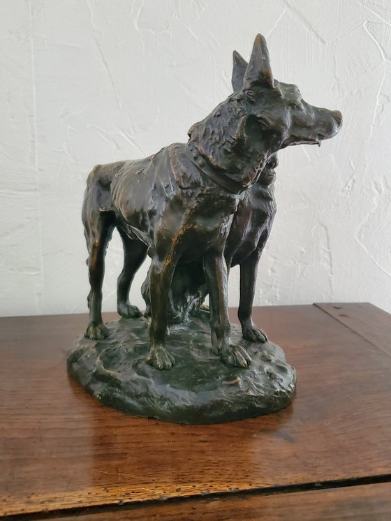 Image 1 of Scultura - Gruppo in bronzo - Firmato Laplanche - XIX secolo (rif. 3759)