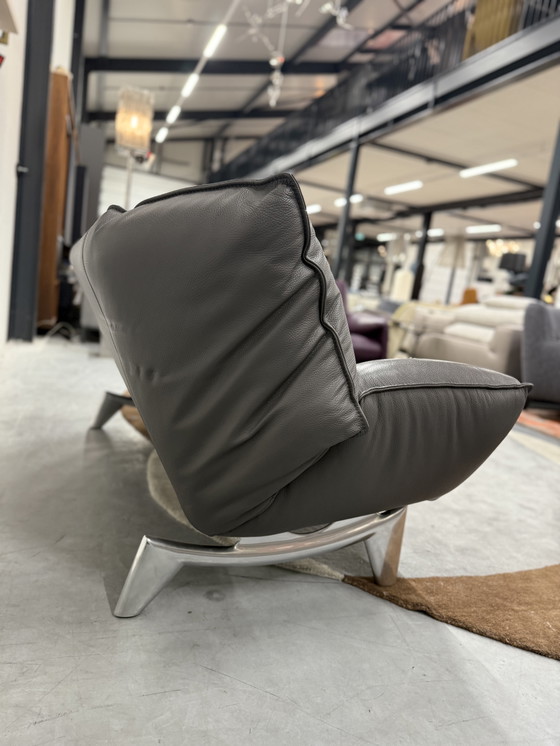 Image 1 of Canapé 3 places Leolux Tango en cuir gris