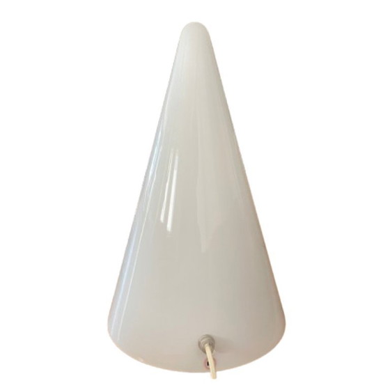 Image 1 of Ilu di Vetro - TeePee Lamp - Frosted White Glass Cone, in great condition, Extra Large model (35cm)