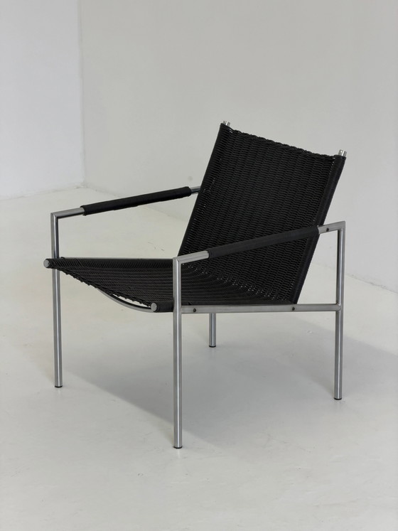 Martin Visser SZ 01 Armchair for Spectrum in Black – Metal, Mid Century Modern (photo 6 of 9)