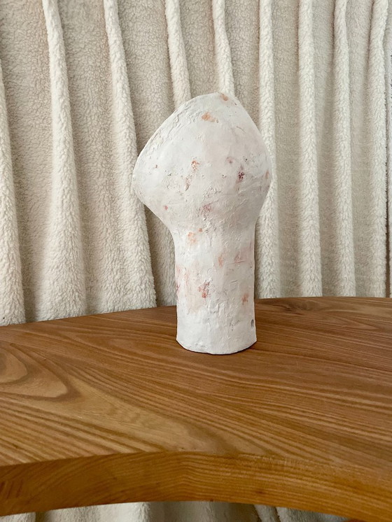 Image 1 of French contemporary ceramic lamp, "Narcisse" by Renzo Maar