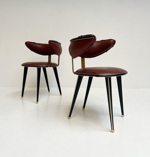 Conjunto de sillas Umberto Mascagni (2), años 60