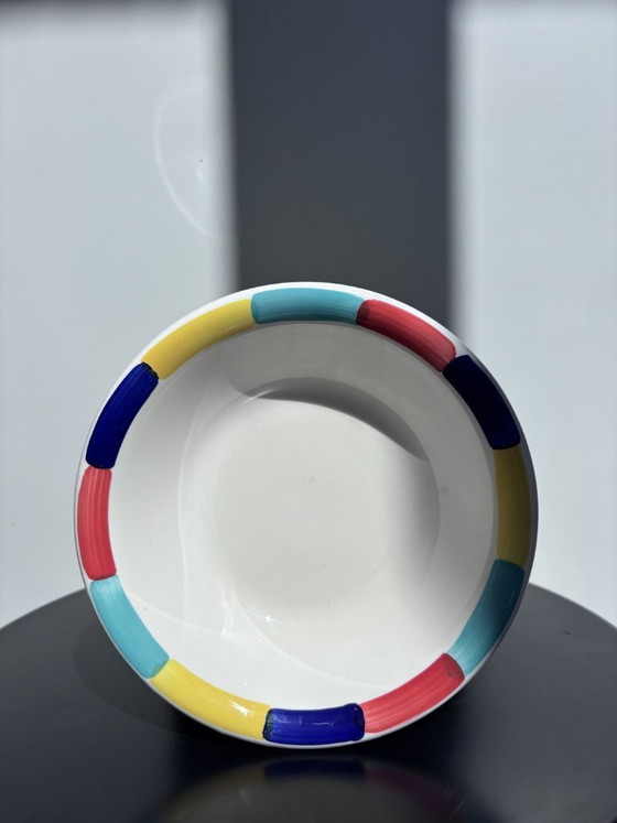 Image 1 of Servizio da tavola vintage italiano da 12 pezzi con design Memphis (anni '80)