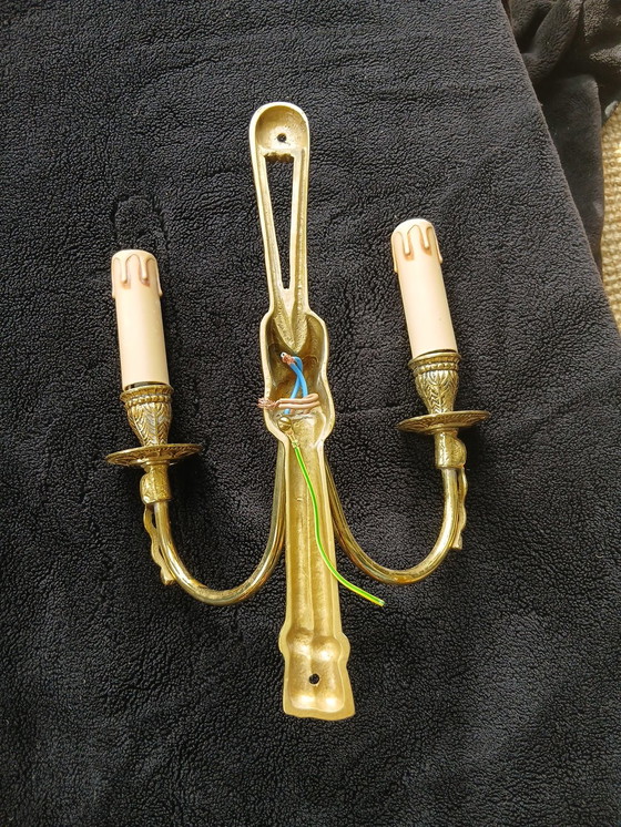 Image 1 of 2 Appliques Style Louis 16, Bronze . Nœuds 