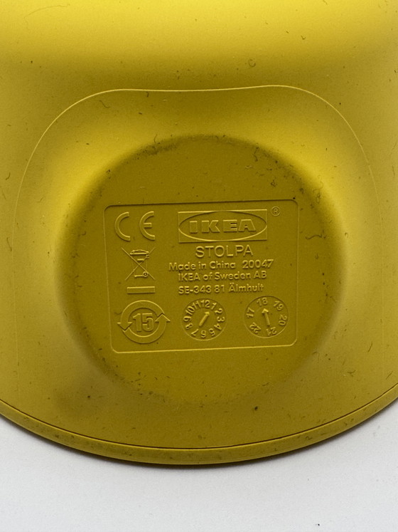 Image 1 of Orologio IKEA Stolpa - Giallo