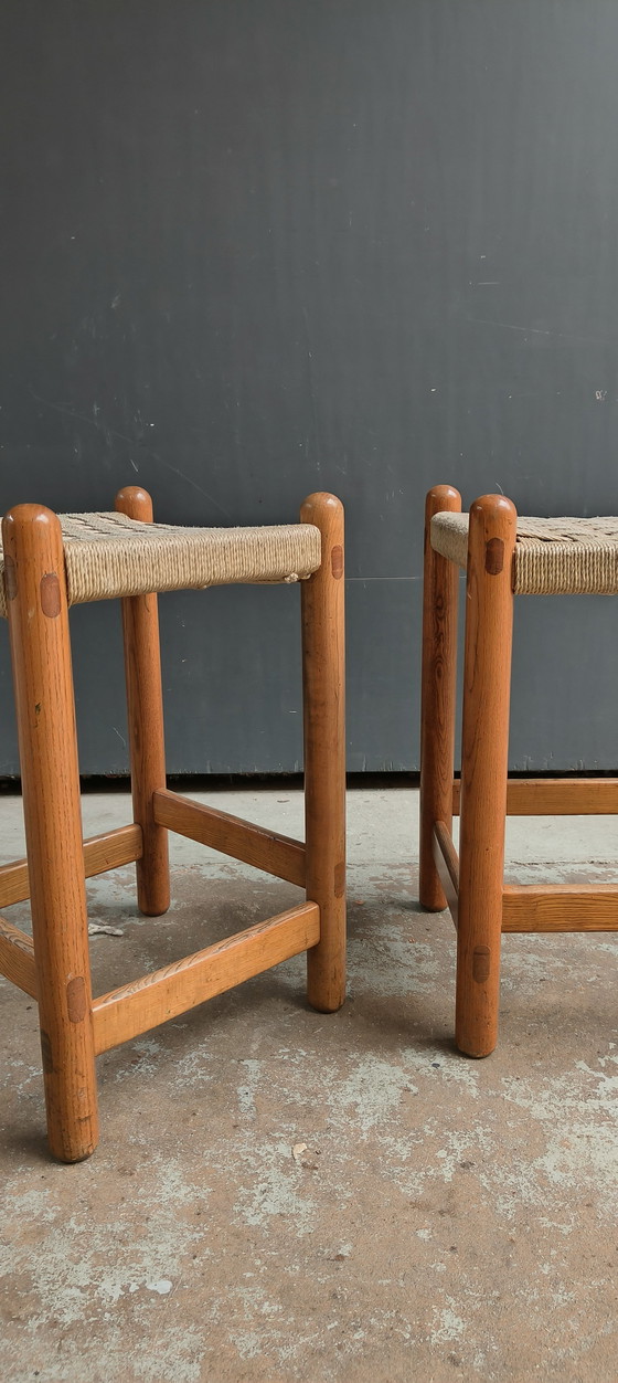 Image 1 of 2 taburetes daneses italianos de diseño de mediados de siglo de la década de 1960